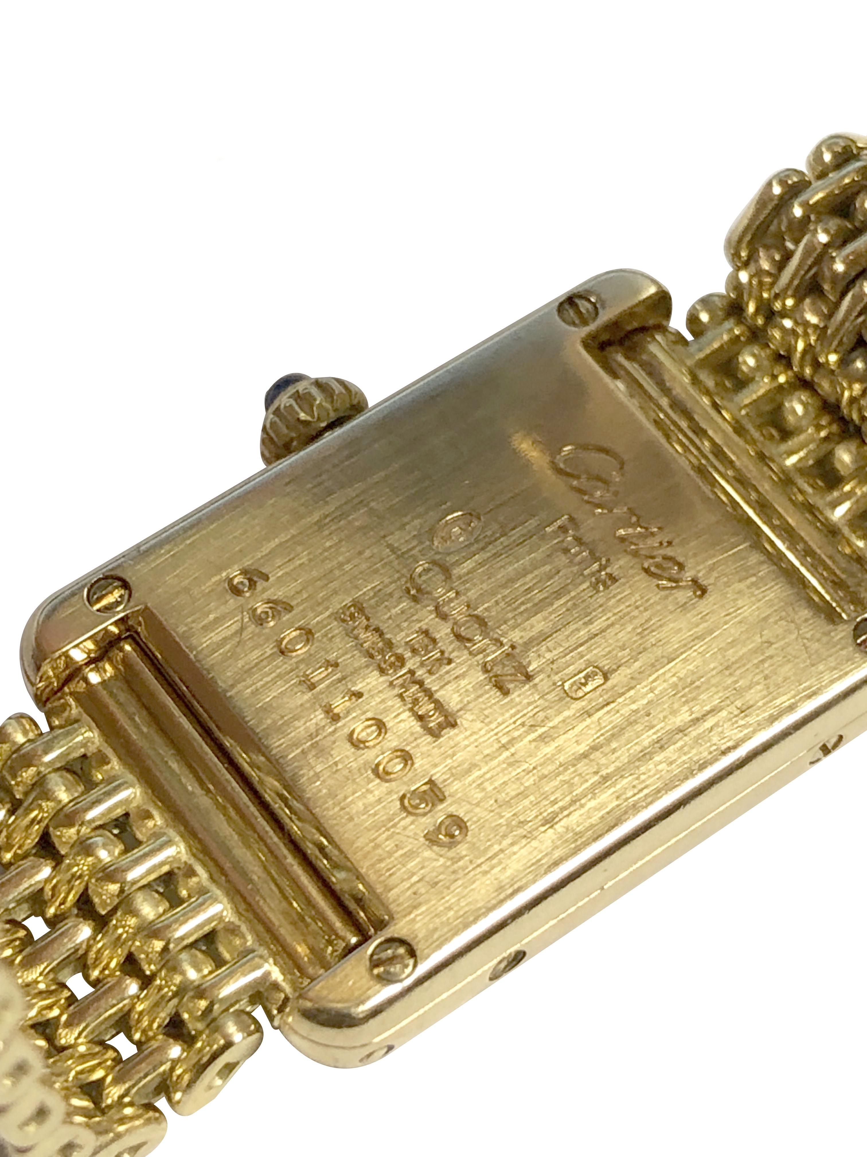 Donna Cartier Louis Cartier Classic Tank, Orologio da polso con bracciale da donna in vendita