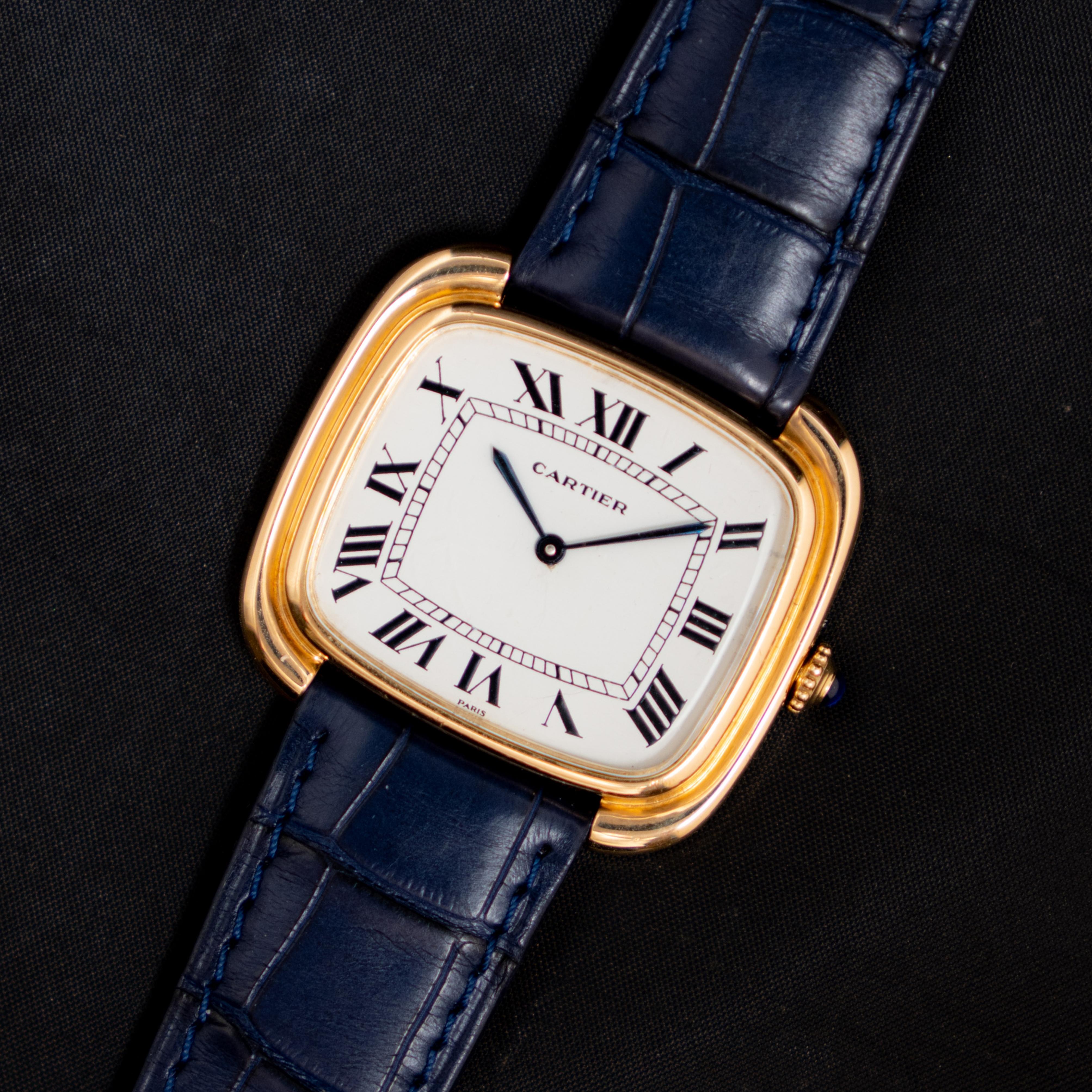 Brand: Cartier
Model: Gondole XL Jumbo
Year: 1970’s
Serial Number: 9705xxxxx
Reference: C03928

In 1972, Cartier introduced the ‘Louis Cartier Collection’ to commemorate its relocation of manufacturing operations from France to Switzerland. This