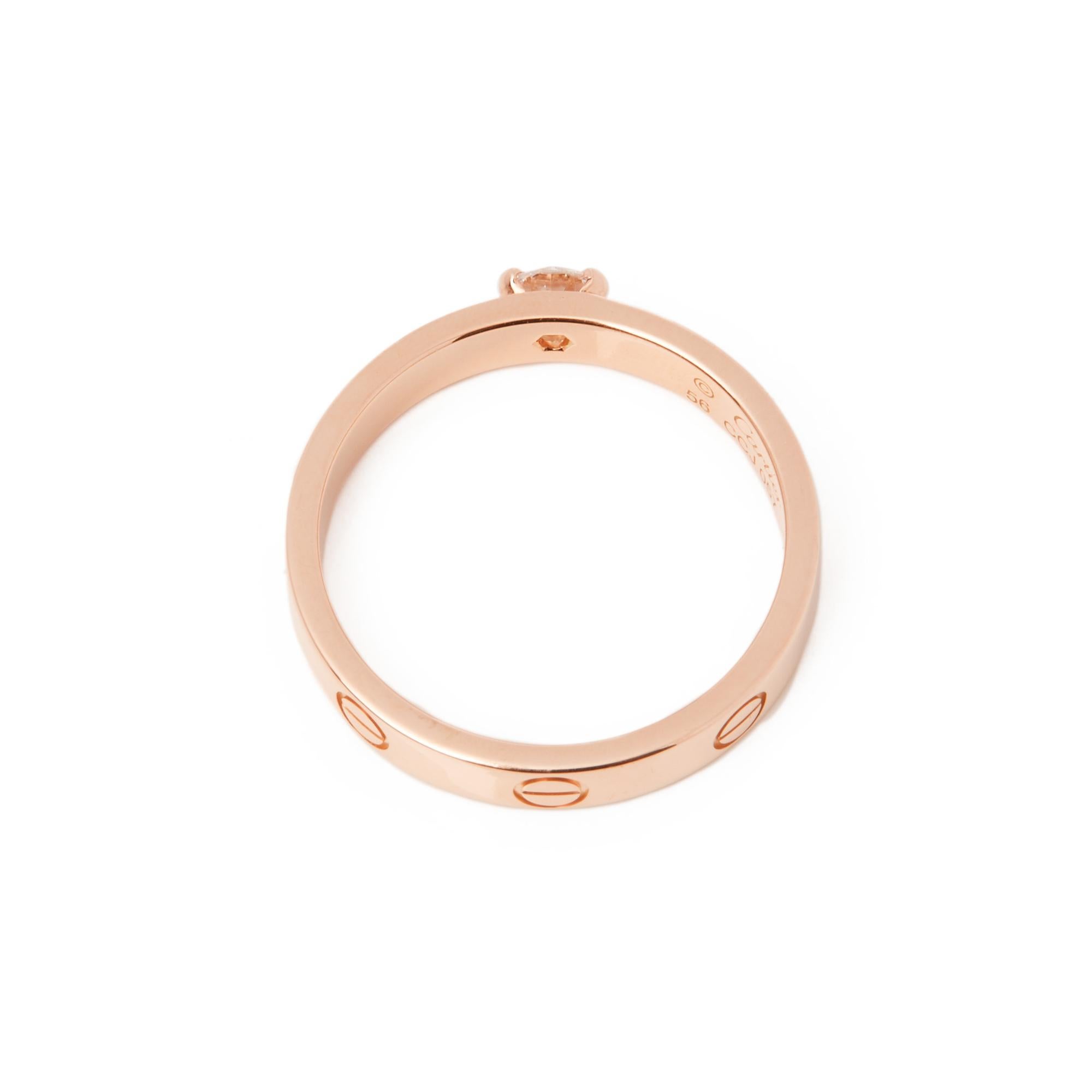 cartier love solitaire ring