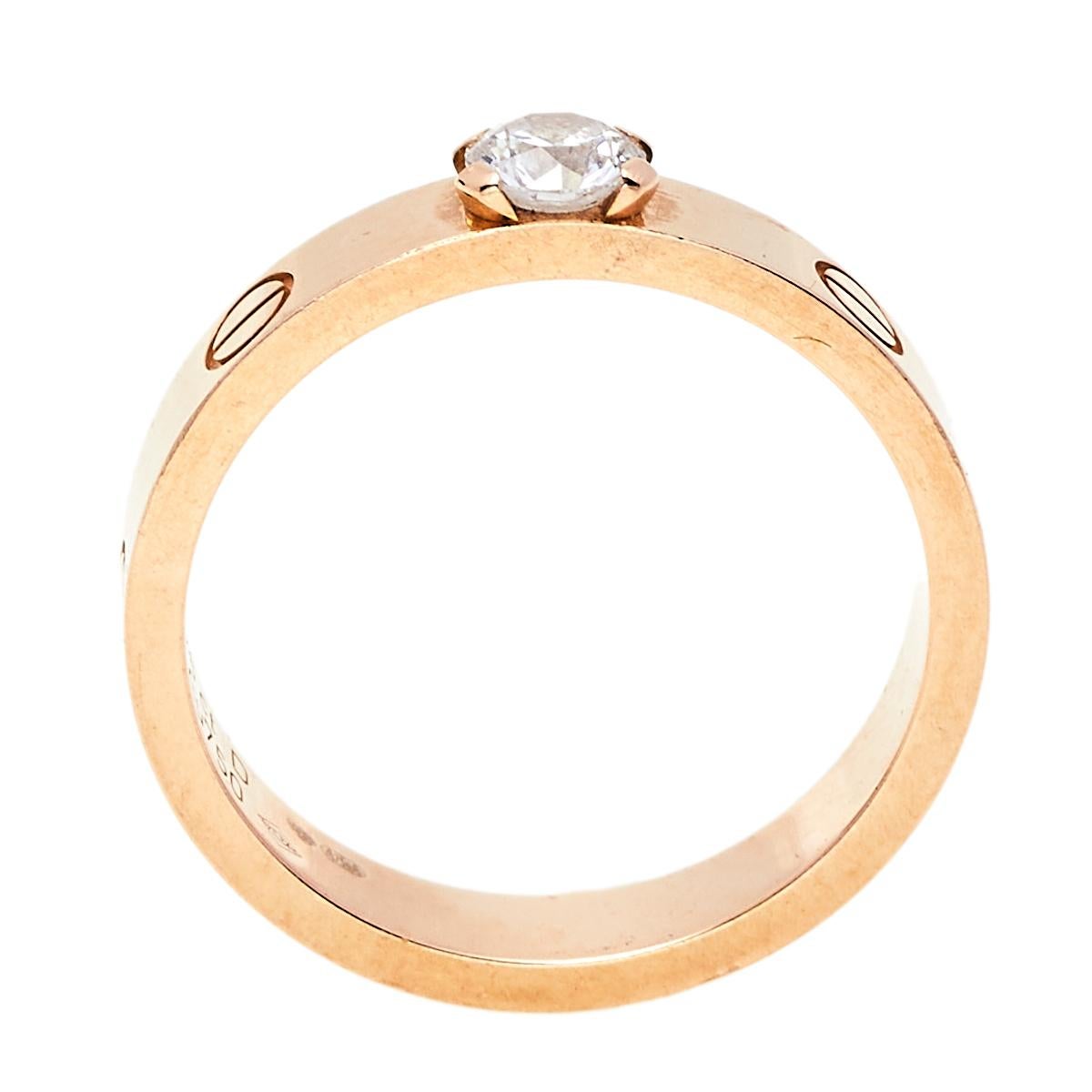 cartier love ring solitaire