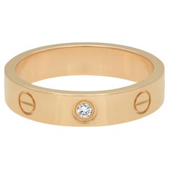 Cartier Love 1 Diamant-Hochzeitsring aus 18 Karat Gelbgold