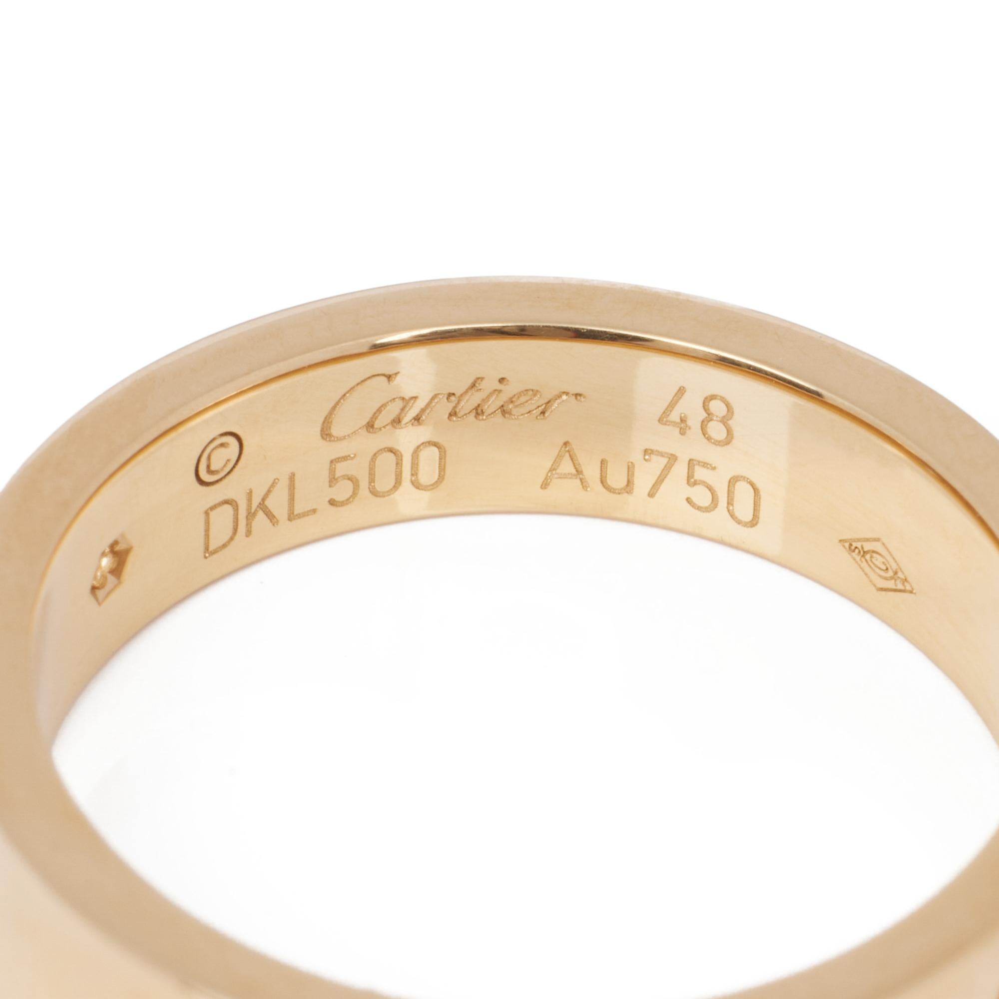 Contemporary Cartier Love 1 Diamond Wedding Band