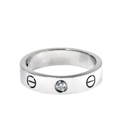 Cartier Love 1 Diamond Wedding Band Ring Size 49