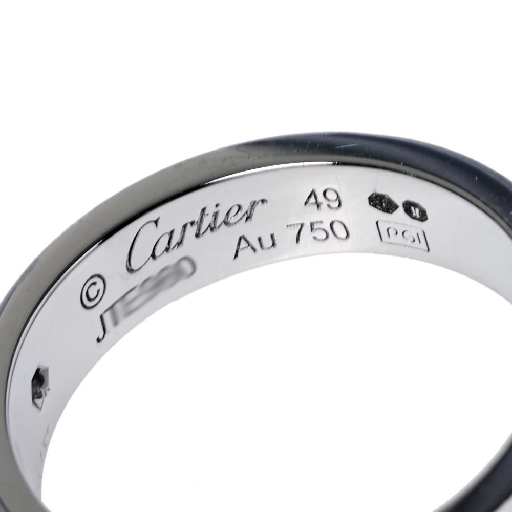 Women's Cartier Love 1 Diamond Wedding Band Ring Size 49