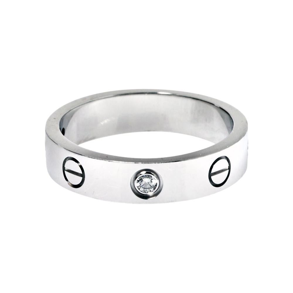 Cartier Love 1 Diamond Wedding Band Ring Size 49