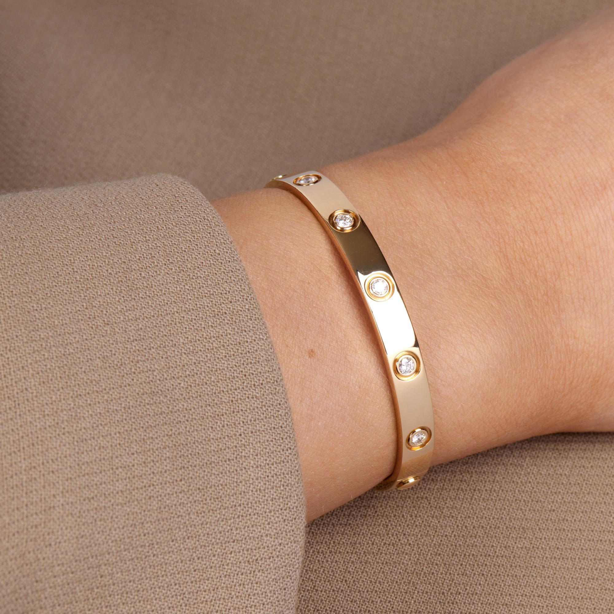 Cartier Love 10 Diamond Bangle 1