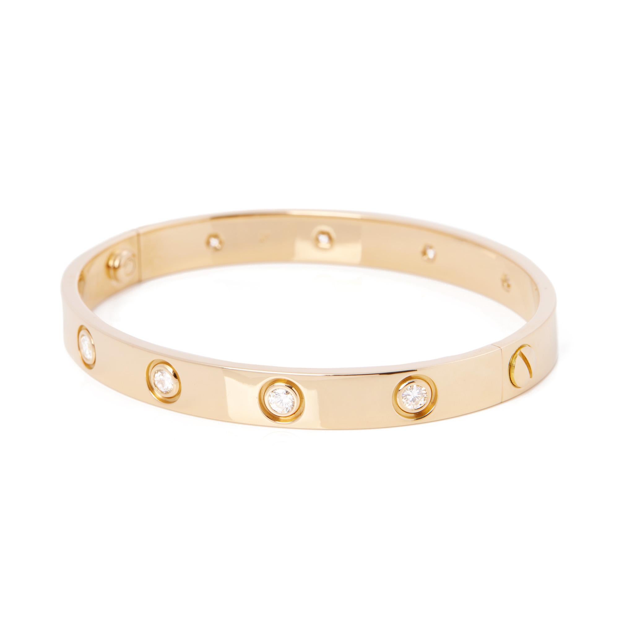 Cartier Love 10 Diamond Bangle 2