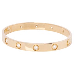 Bracelet Cartier Love 10 Diamants - 14 en vente sur 1stDibs | cartier jonc,  jonc love cartier, bracelets love cartier