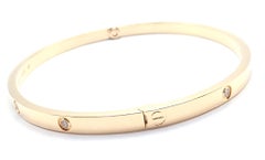 Cartier Love 10 Diamond Small Model Yellow Gold Bangle Bracelet
