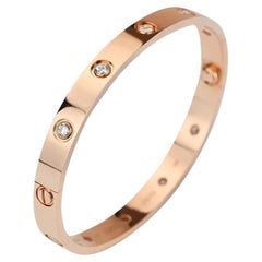 Cartier Love 10 Diamant-Armband aus Gelbgold