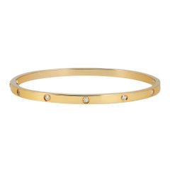 Cartier Love 10 Diamonds Bracelet Small Model 18K Rose Gold 0.21Cttw