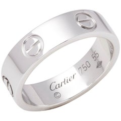 Cartier Love 18 Carat White Gold Band Ring