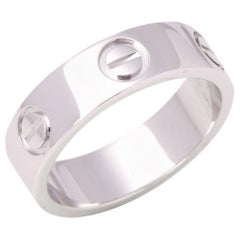 Cartier Love 18 Carat White Gold Band Ring