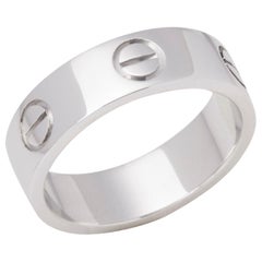 Cartier Love 18 Carat White Gold Band Ring