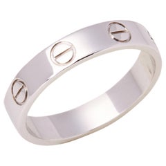 Cartier Love 18 Carat White Gold Wedding Band Ring