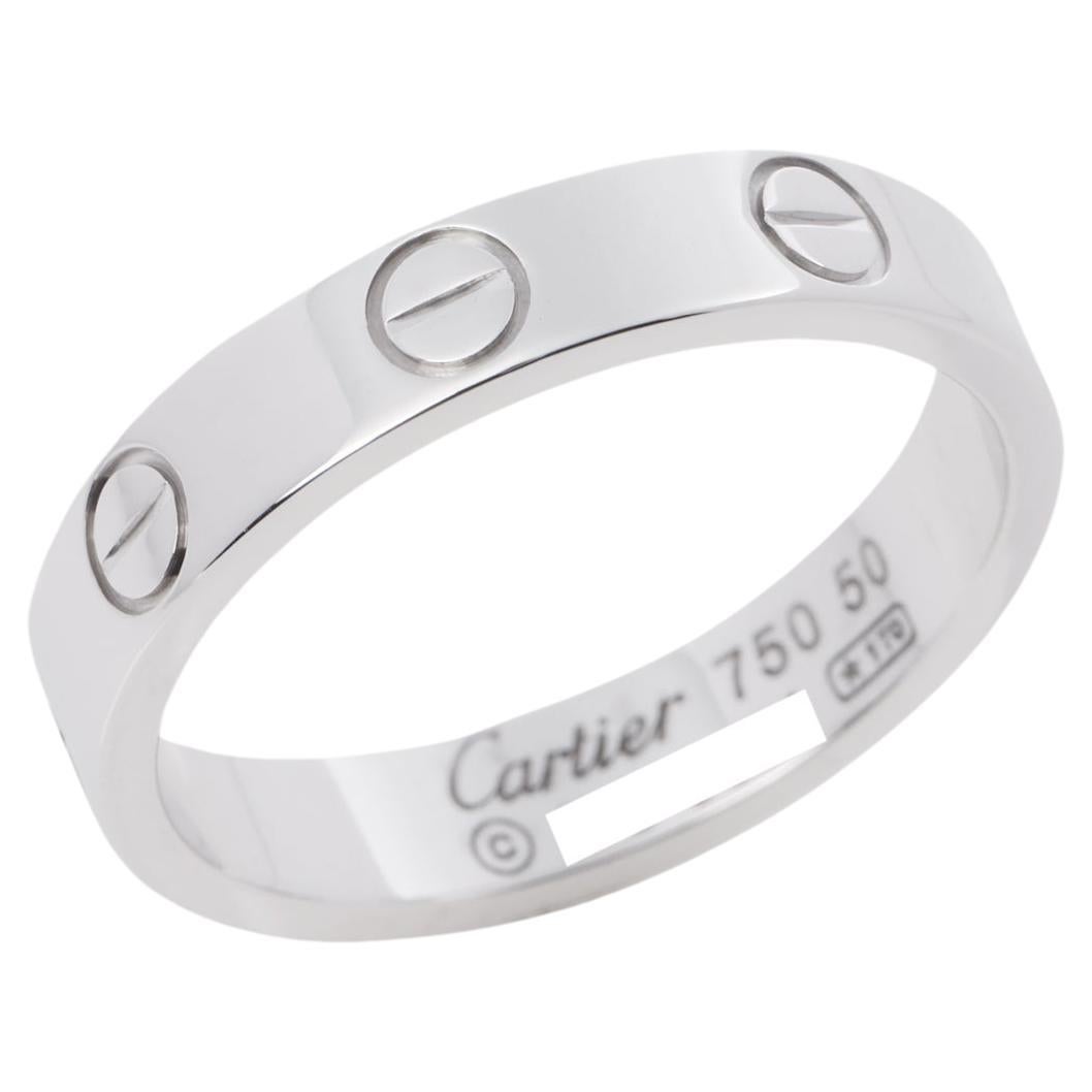 Cartier Love 18 Karat White Gold Wedding Band Ring at 1stDibs | cartier ...