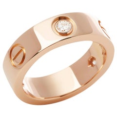 Cartier Love 18 Karat Rose Gold Diamantring