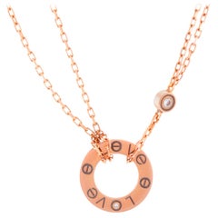 Cartier LOVE 18 Karat Rose Gold Necklace