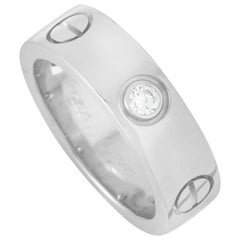Cartier LOVE Anello con 3 diamanti in oro bianco 18 carati