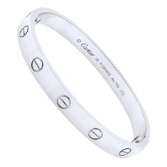 Cartier Love 18 Karat White Gold Bracelet Cartier Love 18 Karat White Gold Bracelet