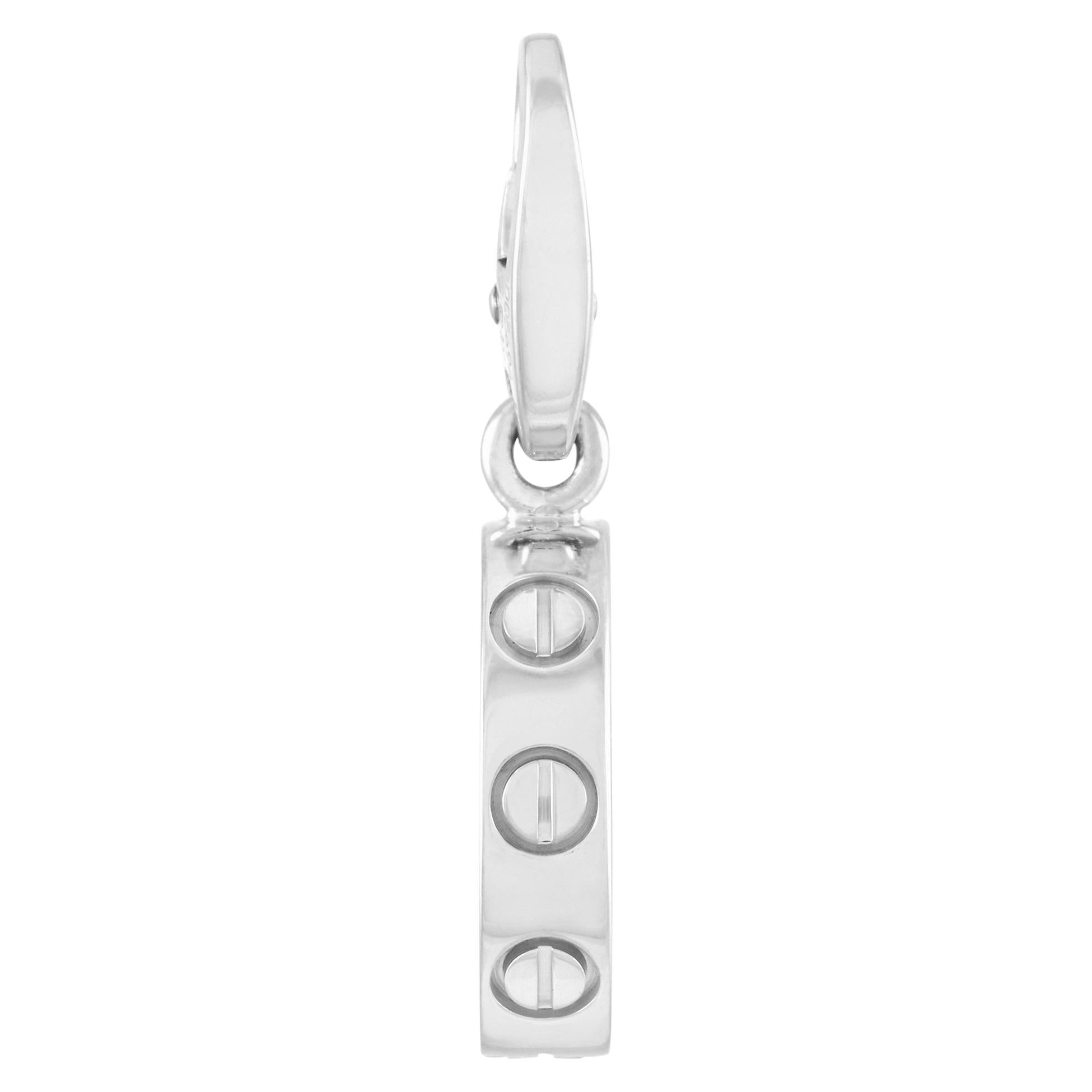 Cartier LOVE 18 Karat White Gold Charm