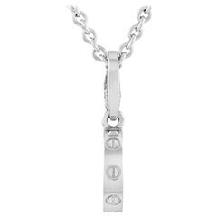 Cartier LOVE 18 Karat White Gold Pendant Necklace