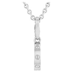Cartier Love 18 Karat White Gold Pendant Necklace