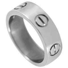 Cartier Love 18 Karat White Gold Ring