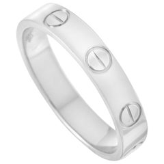 Cartier LOVE 18 Karat White Gold Ring Cartier LOVE 18 Karat White Gold Ring