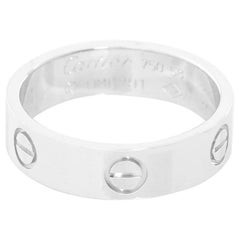 Cartier Love 18 Karat White Gold Wedding Ring Band