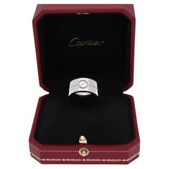 Cartier Love 18 Karat White Gold Wide Band Ring