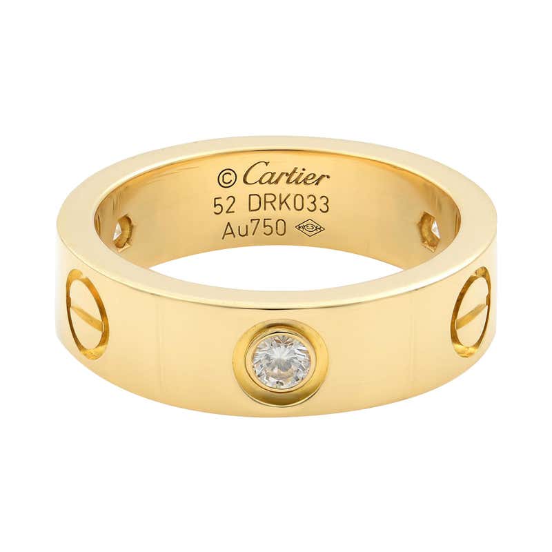 Cartier love ring yellow gold diamonds Clearance