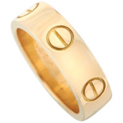 Cartier Love 18 Karat Yellow Gold Band Ring Cartier Love 18 Karat Yellow Gold Band Ring