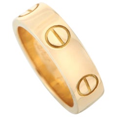 Cartier Love 18 Karat Yellow Gold Band Ring