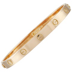 Cartier LOVE 18 Karat Yellow Gold Bangle Bracelet