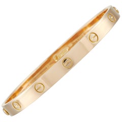 Cartier Love 18 Karat Yellow Gold Bangle Bracelet