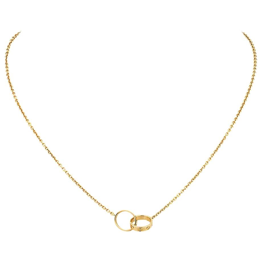 Cartier Love 18 Karat Yellow Gold Necklace For Sale