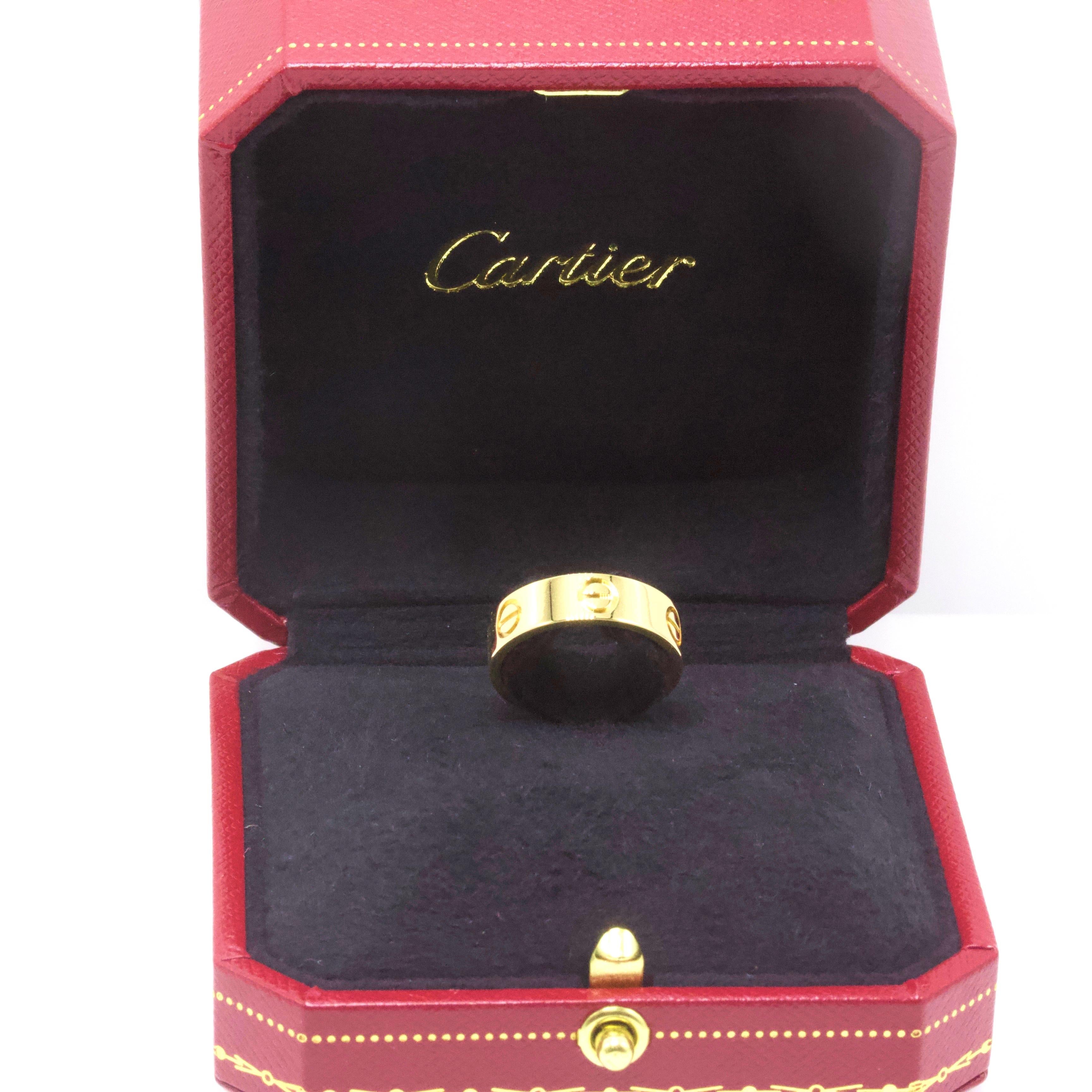 cartier ring schachtel