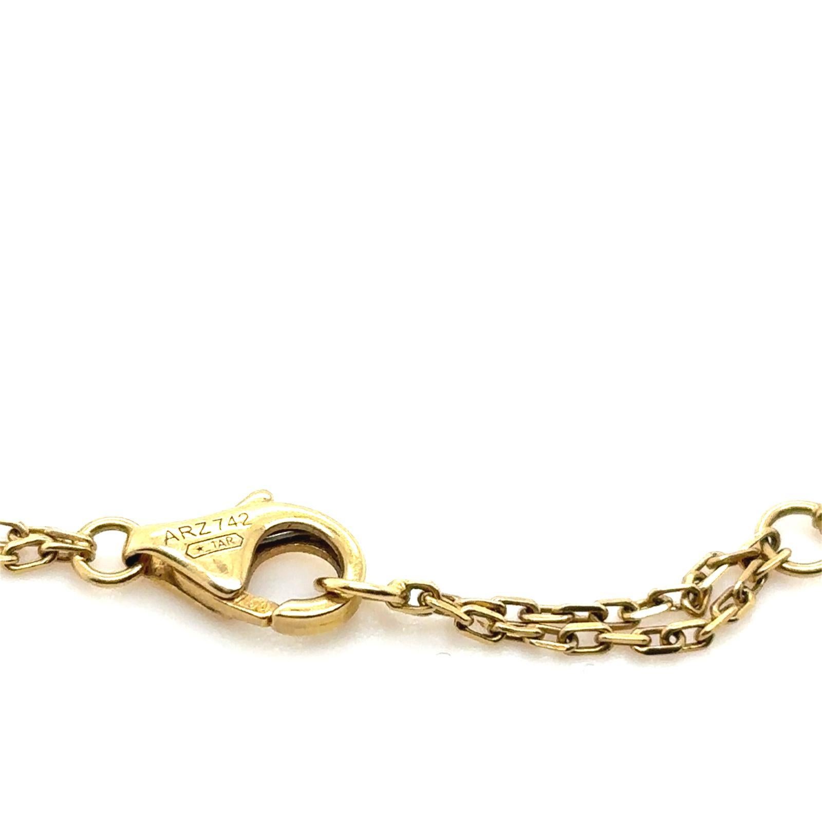 Cartier Love 18 Karat Yellow Gold Two Diamond Bracelet In Good Condition For Sale In London, GB