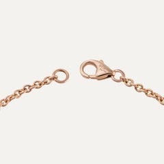 Bracelet Cartier Love en or rose 18 carats sur chaîne, signé et numéroté