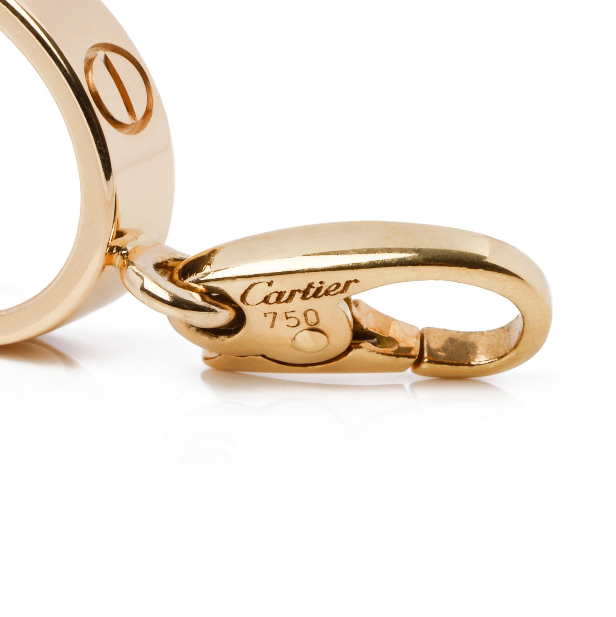 Women's Cartier Love 18ct Gold Charm Pendant