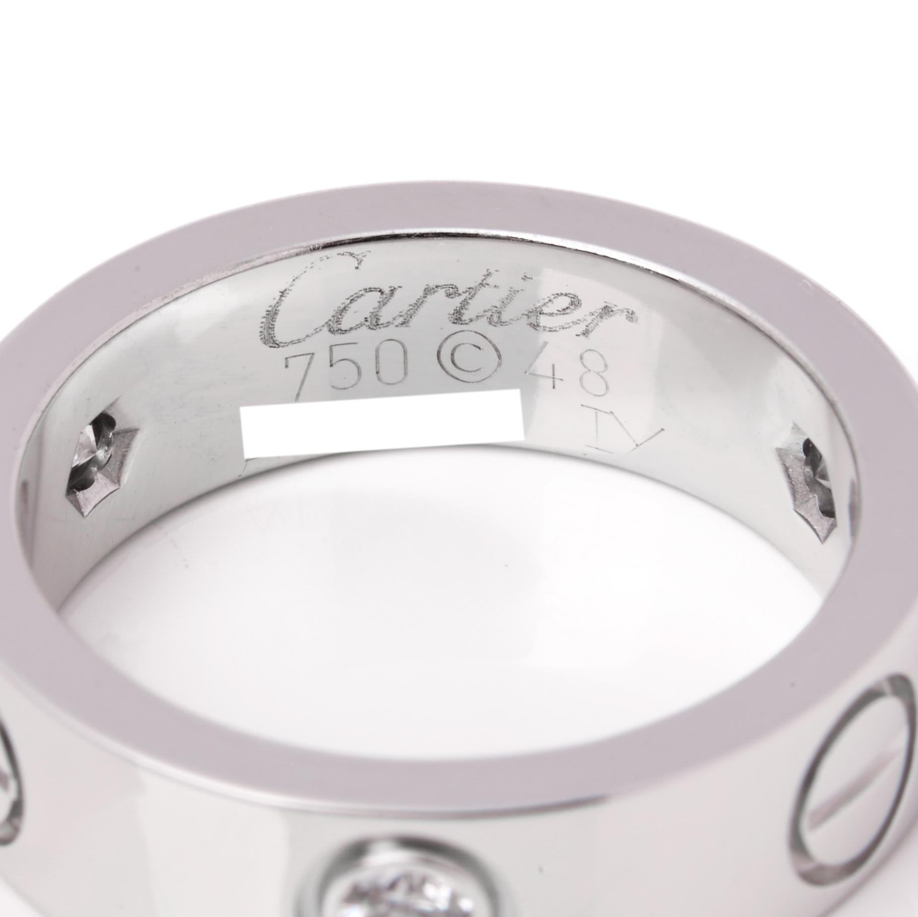 cartier three diamond ring