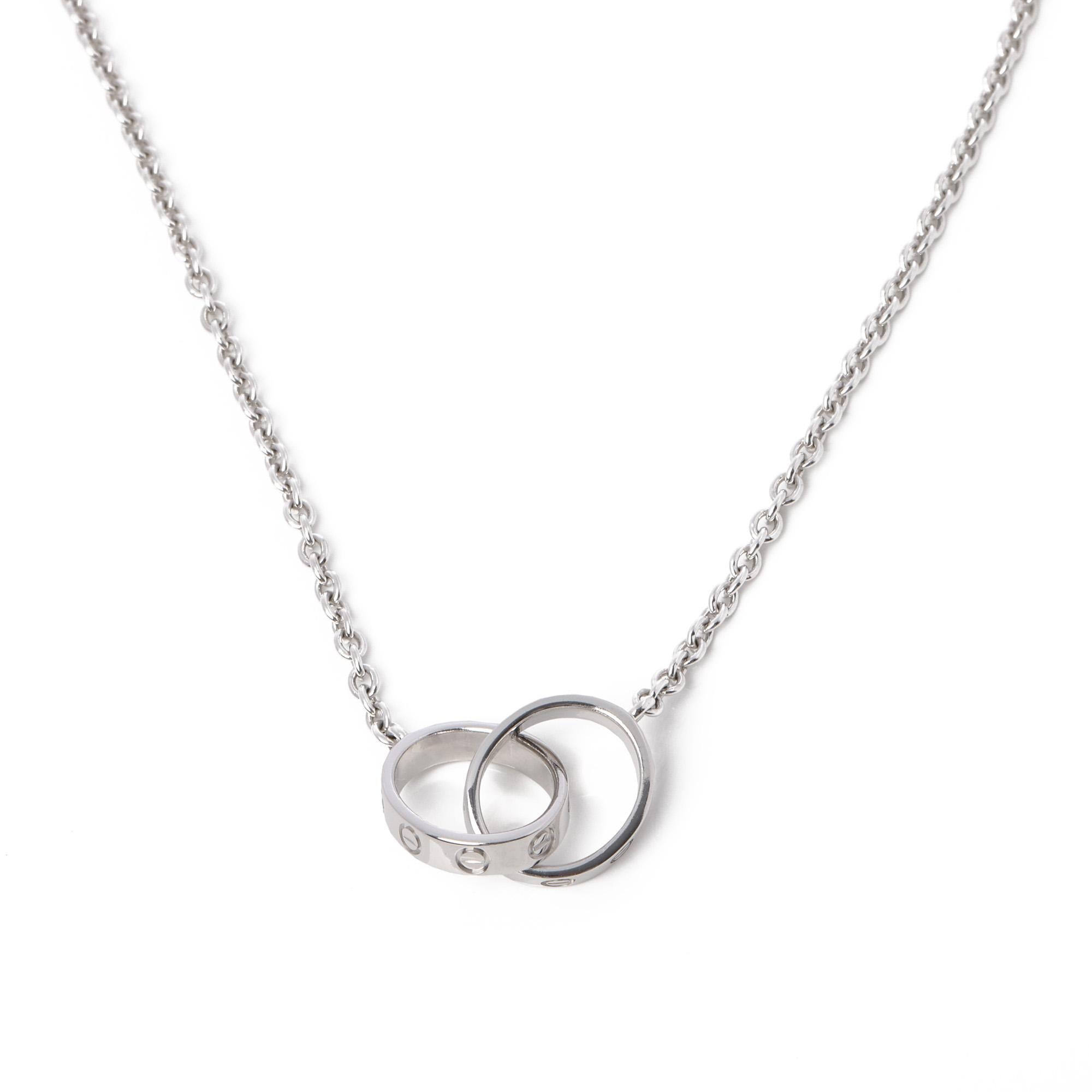 Women's Cartier Love 18ct White Gold Necklace