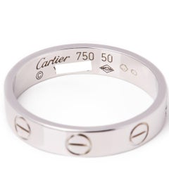Cartier Love 18 Carat White Gold Wedding Band Ring