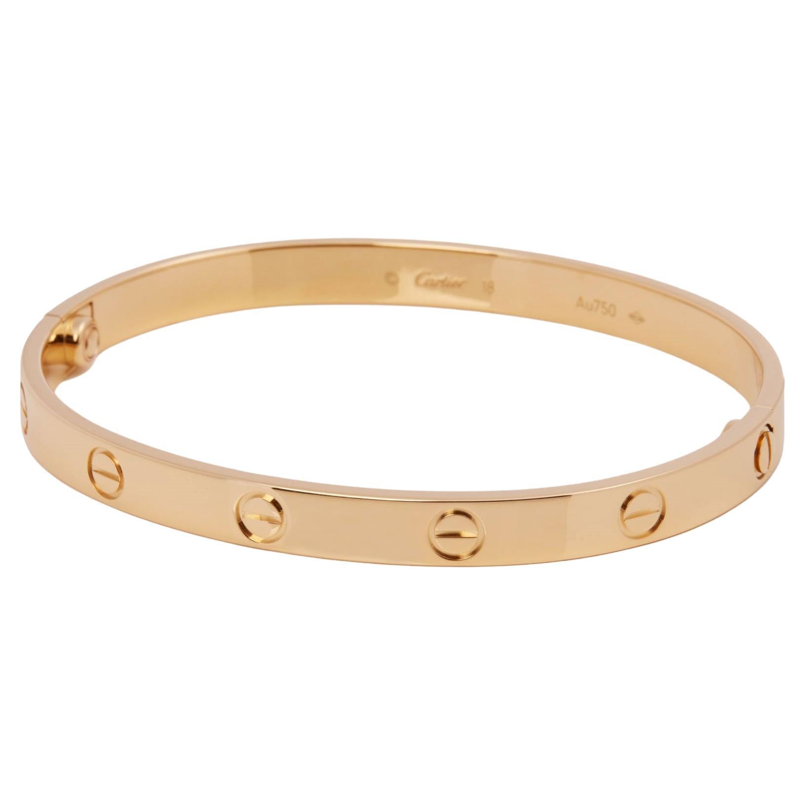 Cartier Love 18ct Yellow Gold Bangle at 1stDibs