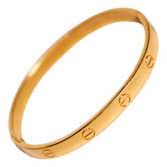 Cartier Love 18K Gold Plated Bracelet Aldo Cipullo 1970 (19cm) pm