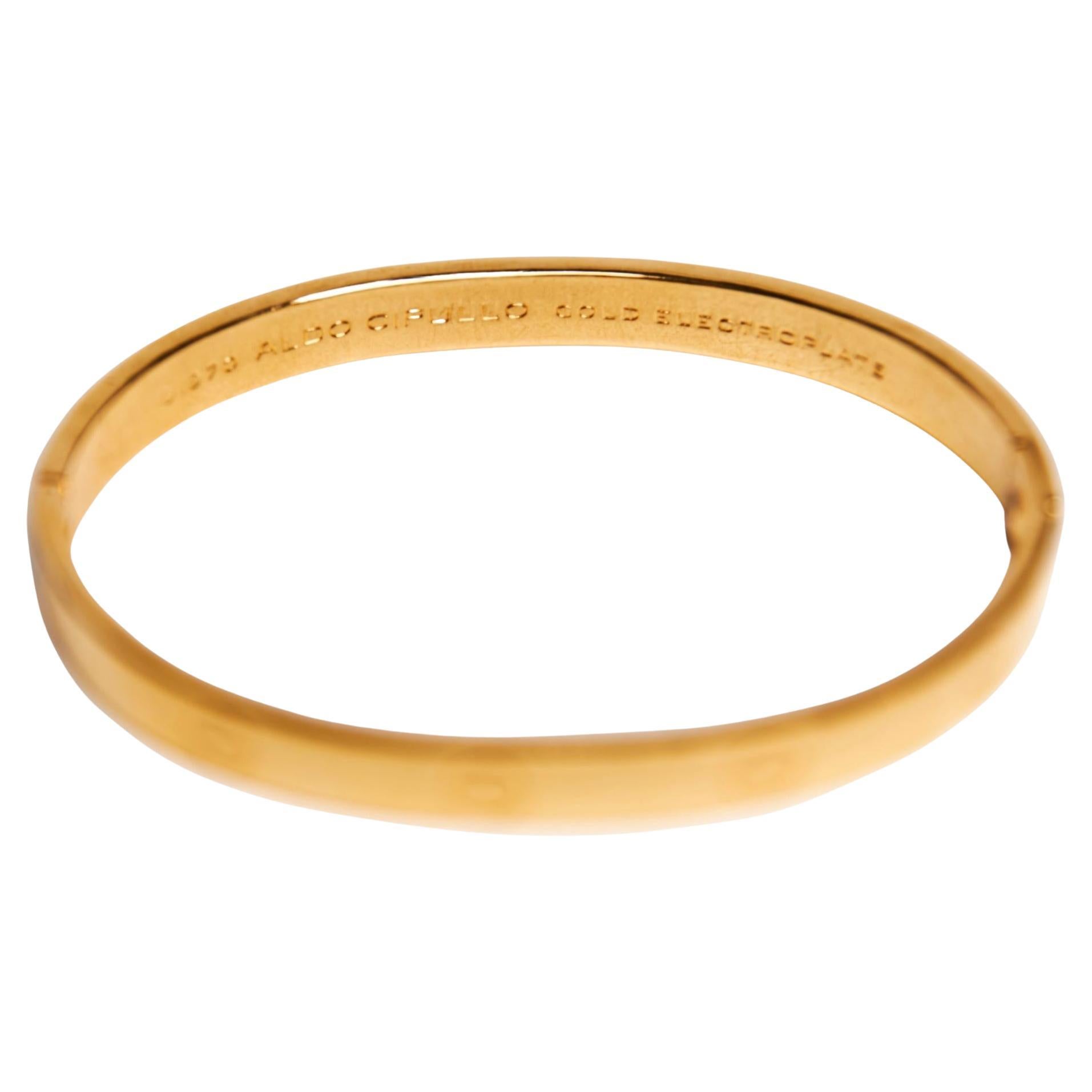 charles revson 1970 aldo cipullo love bracelet gold electroplate