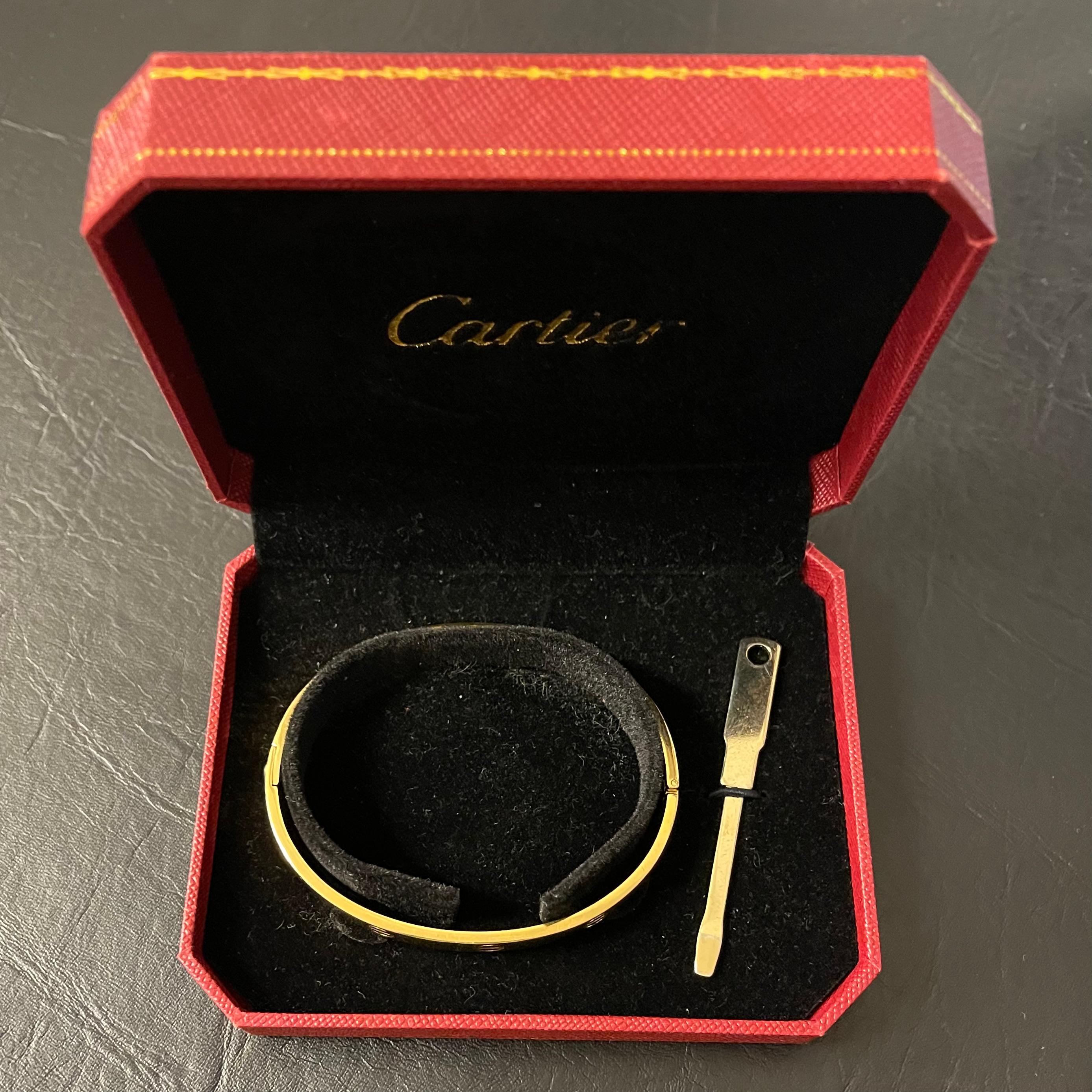 gold plated cartier bracelet