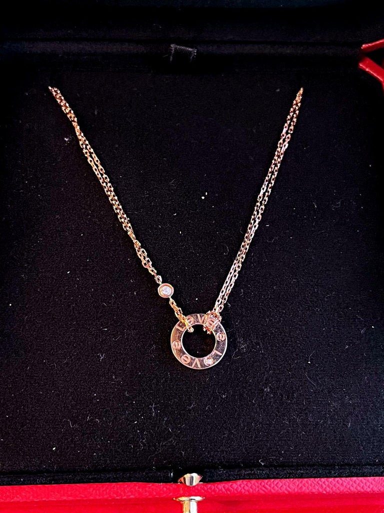 LOVE necklace, 2 diamonds