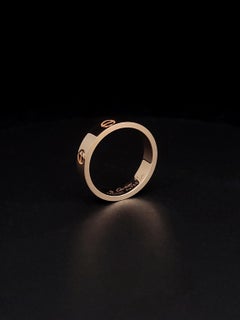 Cartier Love 18k Rose Gold Band Ring 61